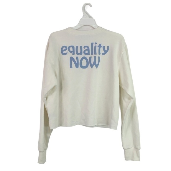 Mighty Fine- Equality Now Cropped Crewneck Sweater - Picture 4 of 6